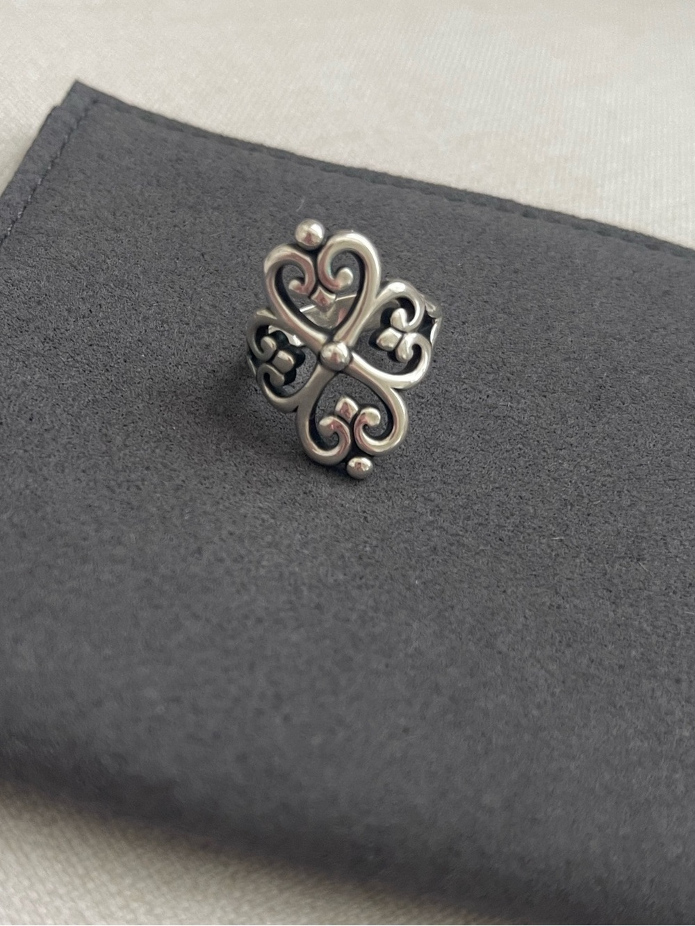 James Avery Adorned Hearts Ring - Silver